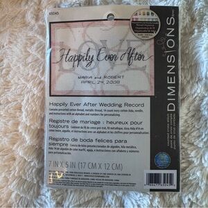 Dimensions Happily Ever After Wedding Record cross stitch Kit gift new